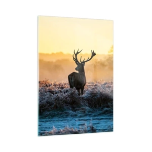 Glastavla - Bild på glas - Krönt på sin mark - 50x70 cm