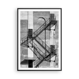 Affisch i svart ram - Industriell stil - 70x100 cm