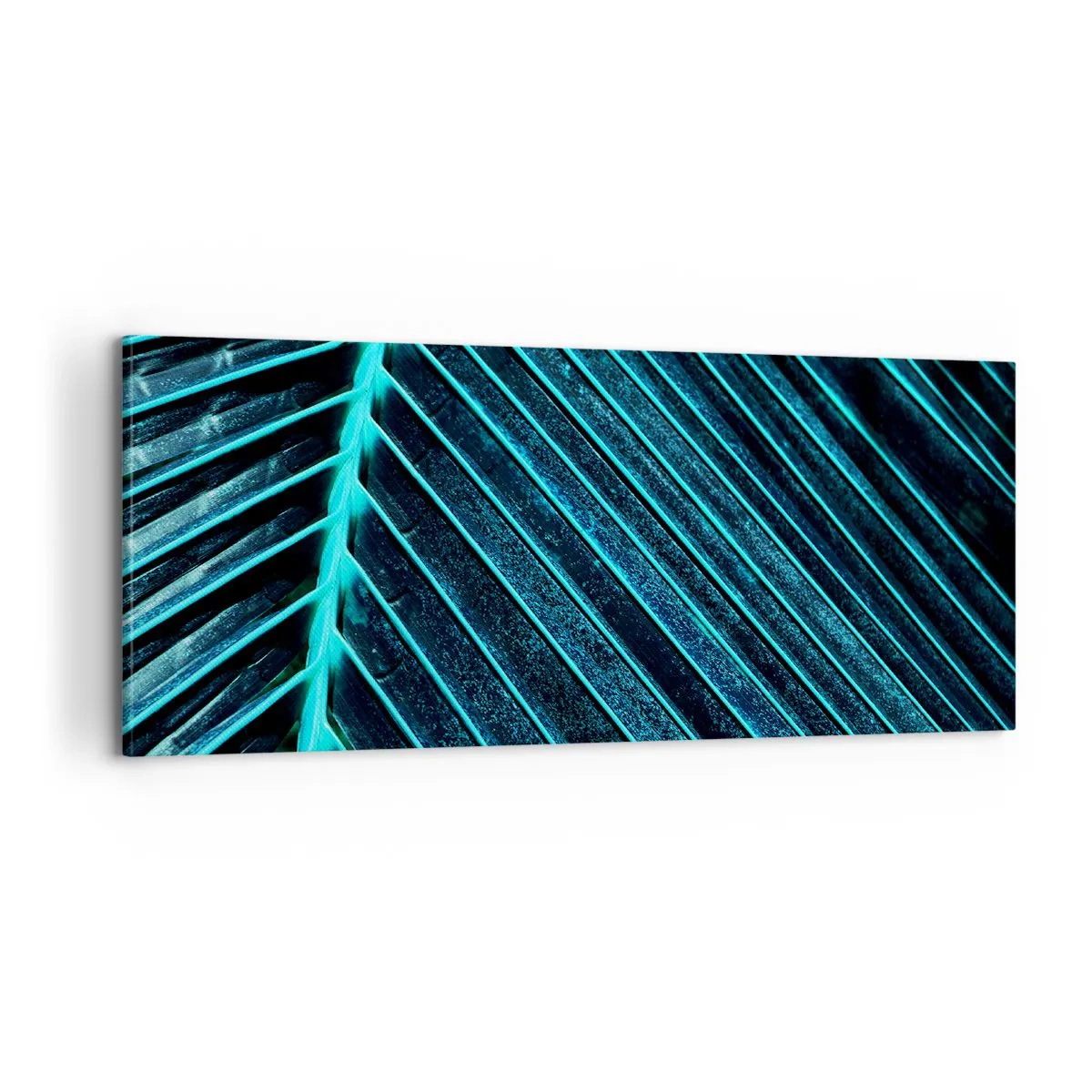 Canvastavla - Bild på duk - Grön textur - 100x40 cm