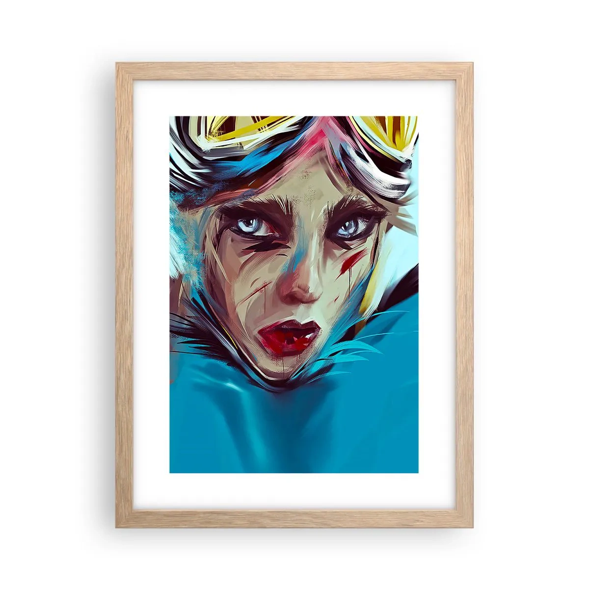 Affisch i ram av ljusek - Vägkämpe - 30x40 cm