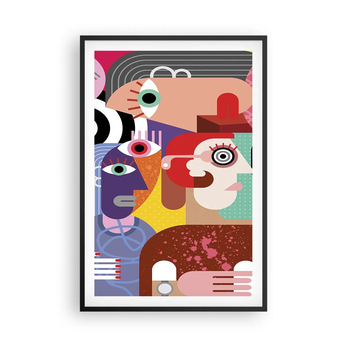 Affisch i svart ram - Vi är från Picasso - 61x91 cm