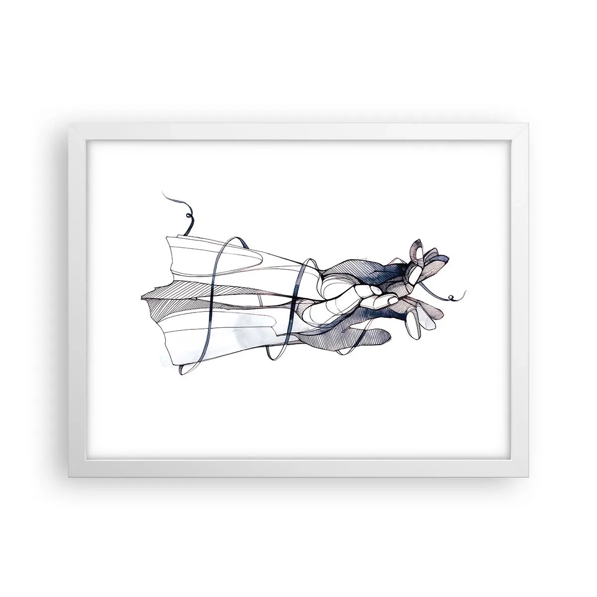 Affisch i vit ram - Smekningens studie - 40x30 cm