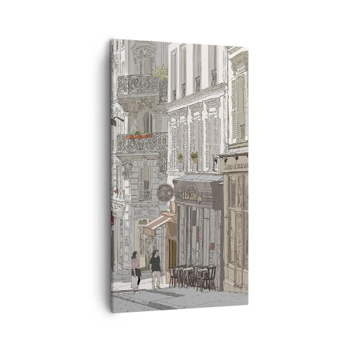 Canvastavla - Bild på duk - Stadens nöjen - 45x80 cm