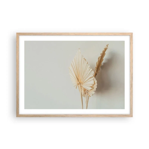 Affisch i ram av ljusek - När du behöver stillhet - 70x50 cm