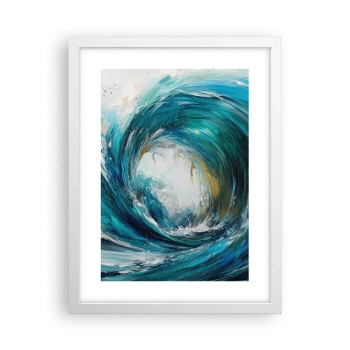 Affisch i vit ram - Havsportal - 30x40 cm