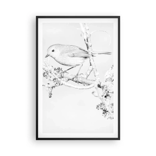 Affisch i svart ram - Vintermorgon - 61x91 cm