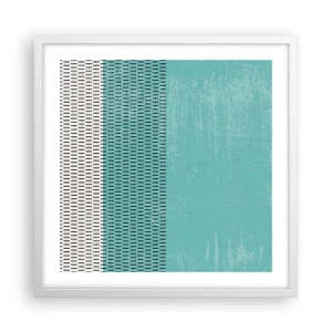 Affisch i vit ram - Balanserad komposition - 50x50 cm