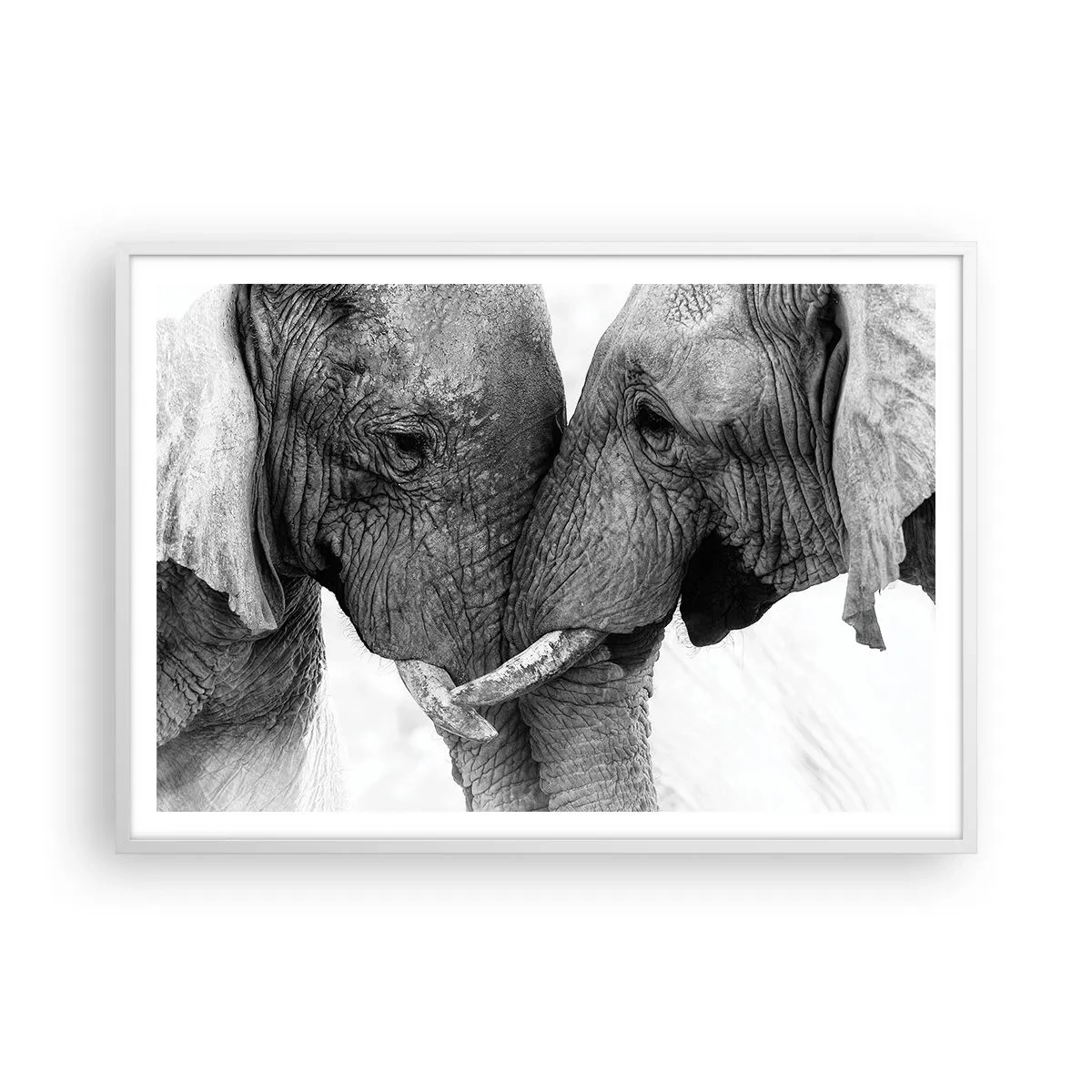 Affisch i vit ram - Hjärtlig bekännelse - 100x70 cm