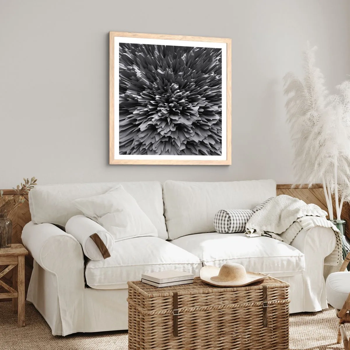 Affisch i ram av ljusek - Det kan inte bli vassare än så här - 60x60 cm