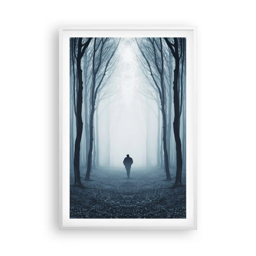 Affisch i vit ram - Och allt är enkelt och klart - 61x91 cm