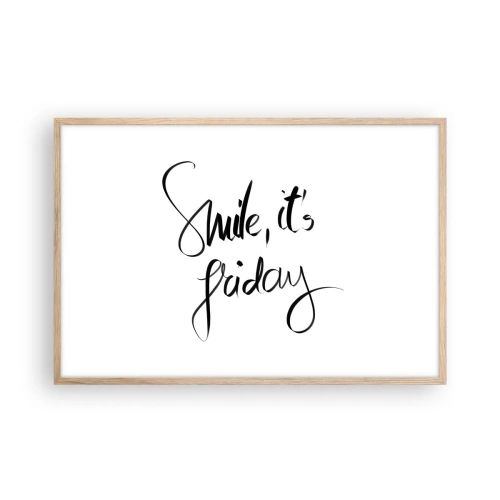 Affisch i ram av ljusek - Riktig glädje - 91x61 cm