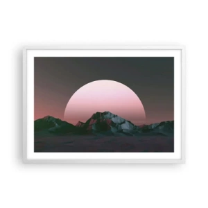 Affisch i vit ram - I den granliggande galaxen - 70x50 cm