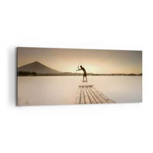 Canvastavla - Bild på duk - Före avkoppling - 100x40 cm