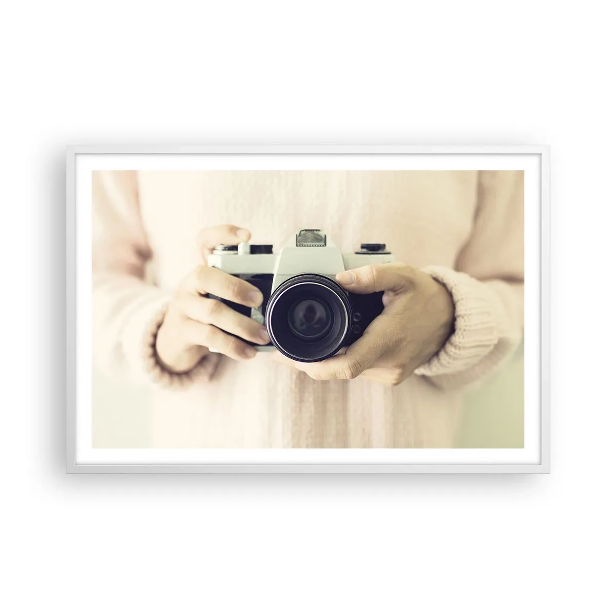 Affisch i vit ram - För att veta mer... - 91x61 cm