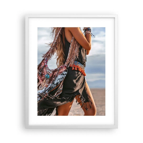 Affisch i vit ram - Shamanens flicka - 40x50 cm