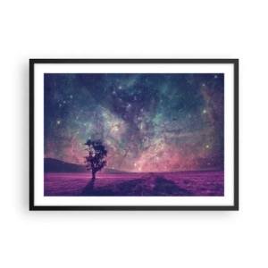 Affisch i svart ram - Under magisk himmel - 70x50 cm