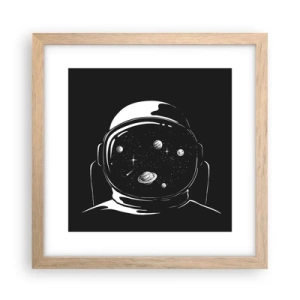 Affisch i ram av ljusek - Fin utsikt - 30x30 cm