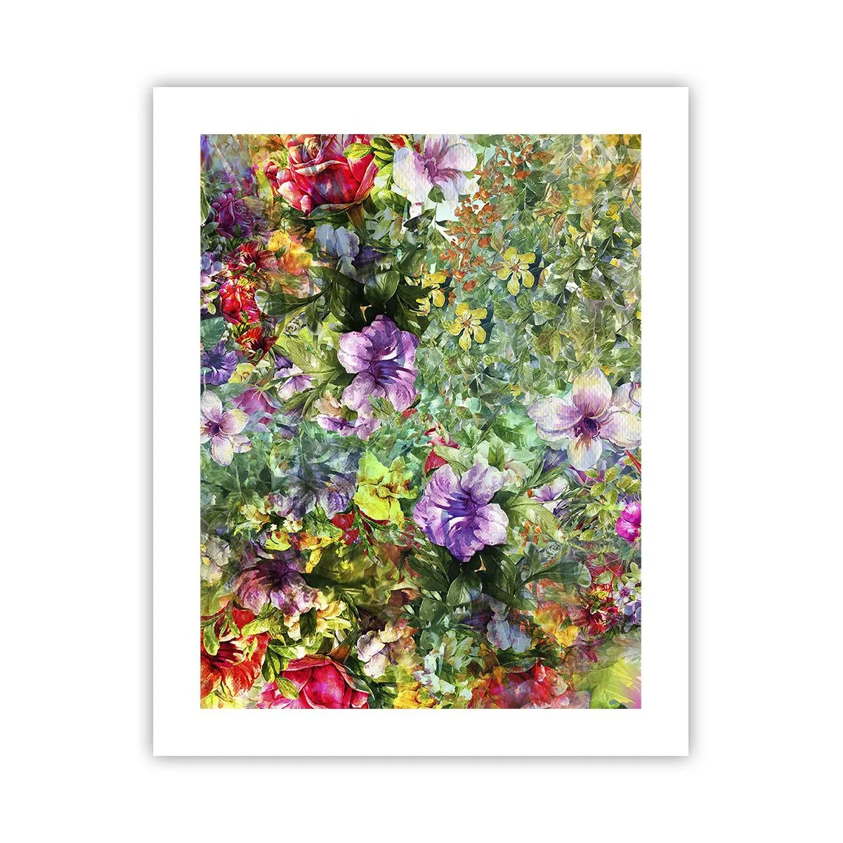 Affisch - Ta en dopp i blommorna - 40x50 cm