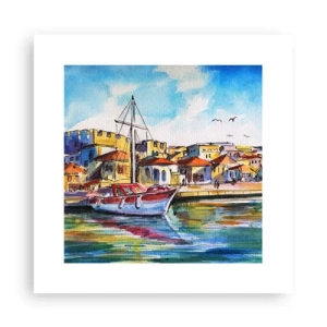 Affisch - Regnbågseftermiddag - 30x30 cm