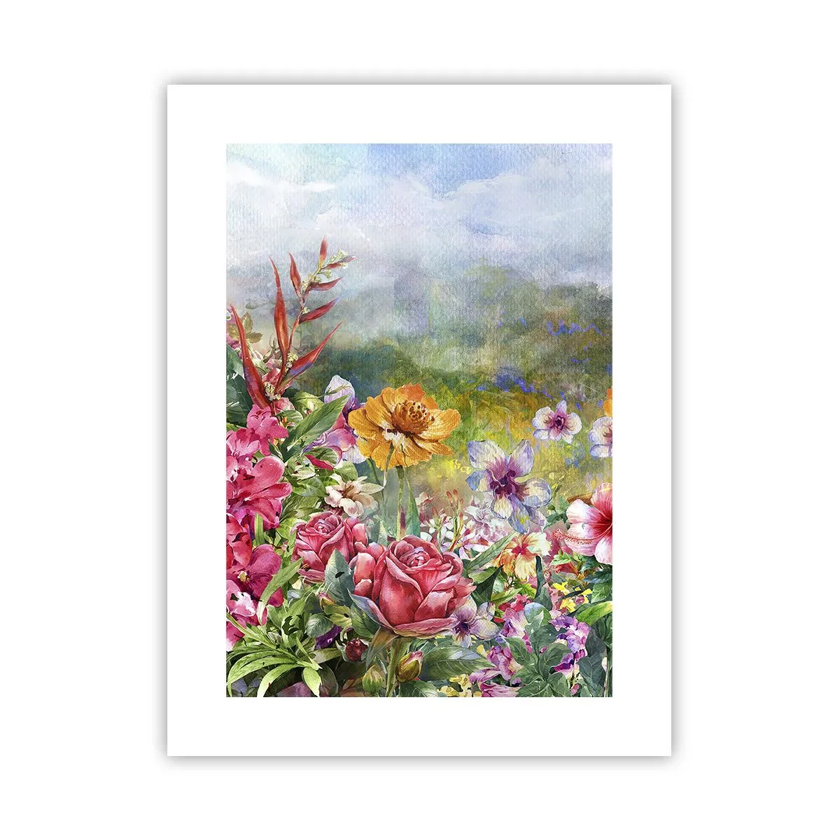 Affisch - En trädgård som blivit galen - 30x40 cm