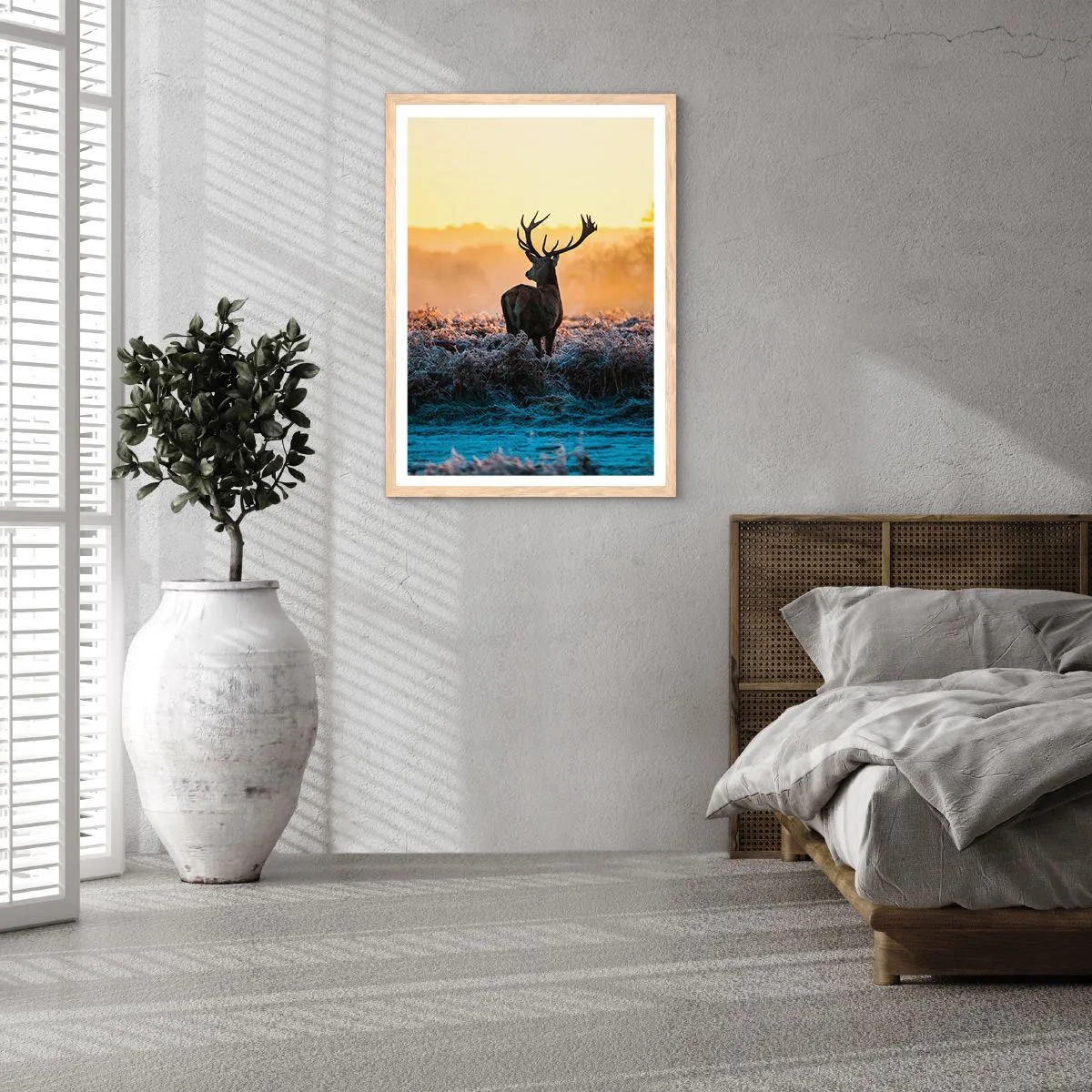 Affisch i ram av ljusek - Krönt på sin mark - 30x40 cm