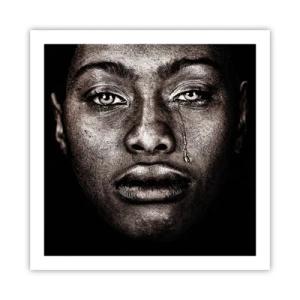 Affisch - En tår - 60x60 cm