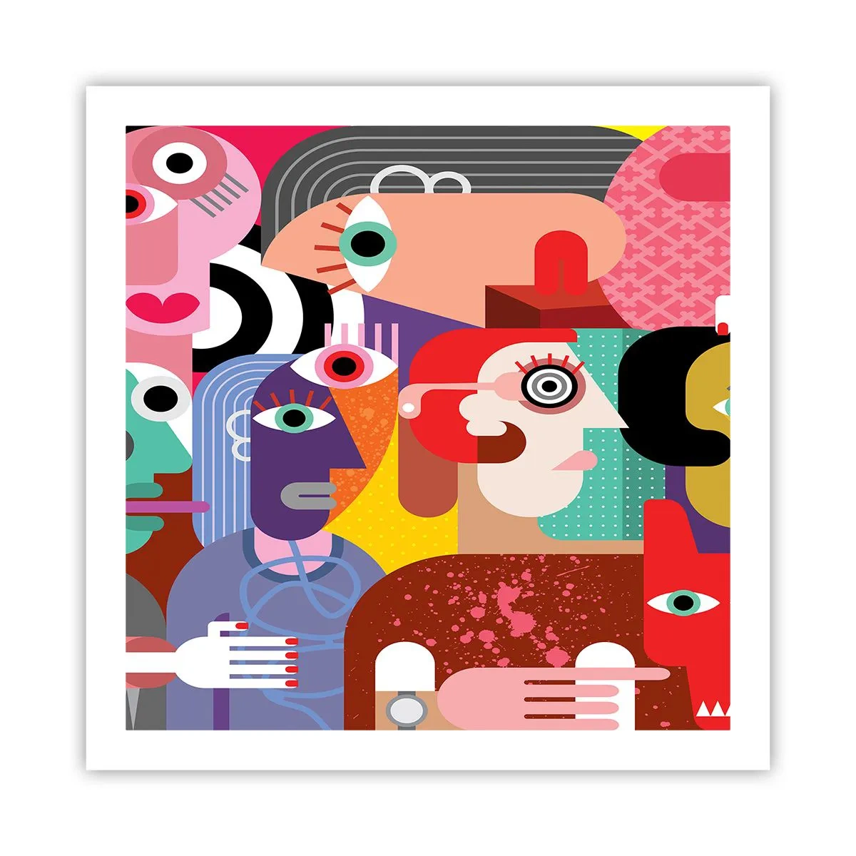 Affisch - Vi är från Picasso - 60x60 cm