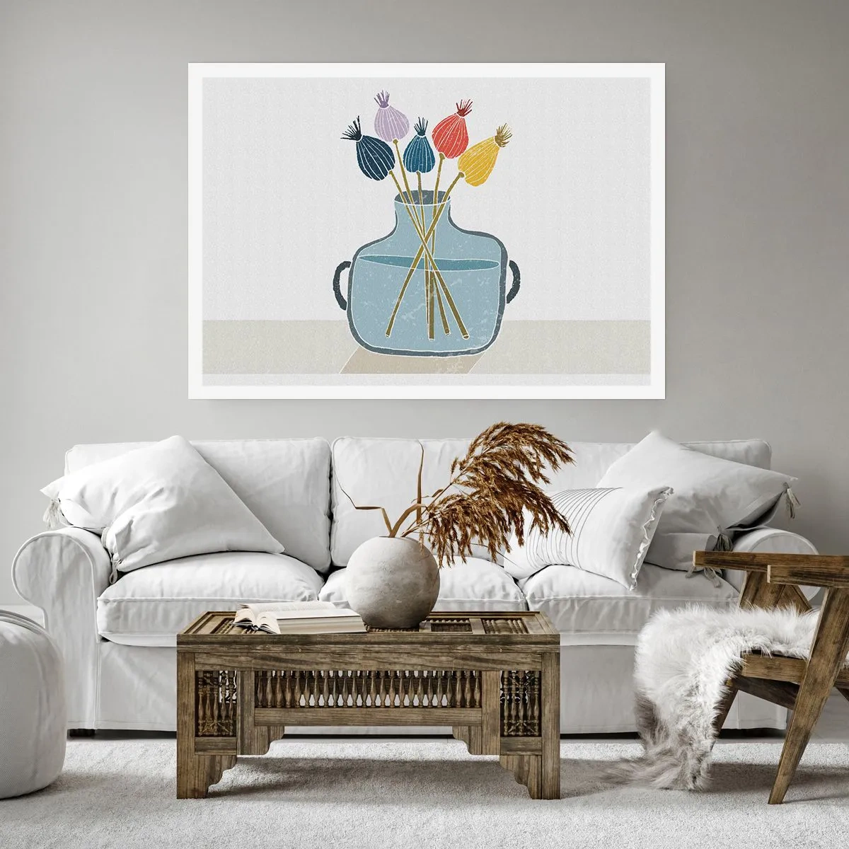 Affisch - Vallmovas - 100x70 cm