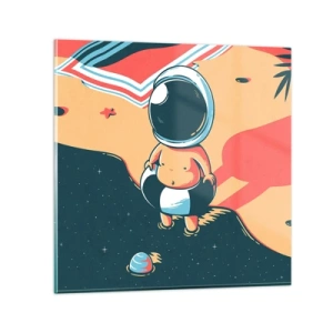 Glastavla - Bild på glas - Ur ett annat perspektiv - 30x30 cm