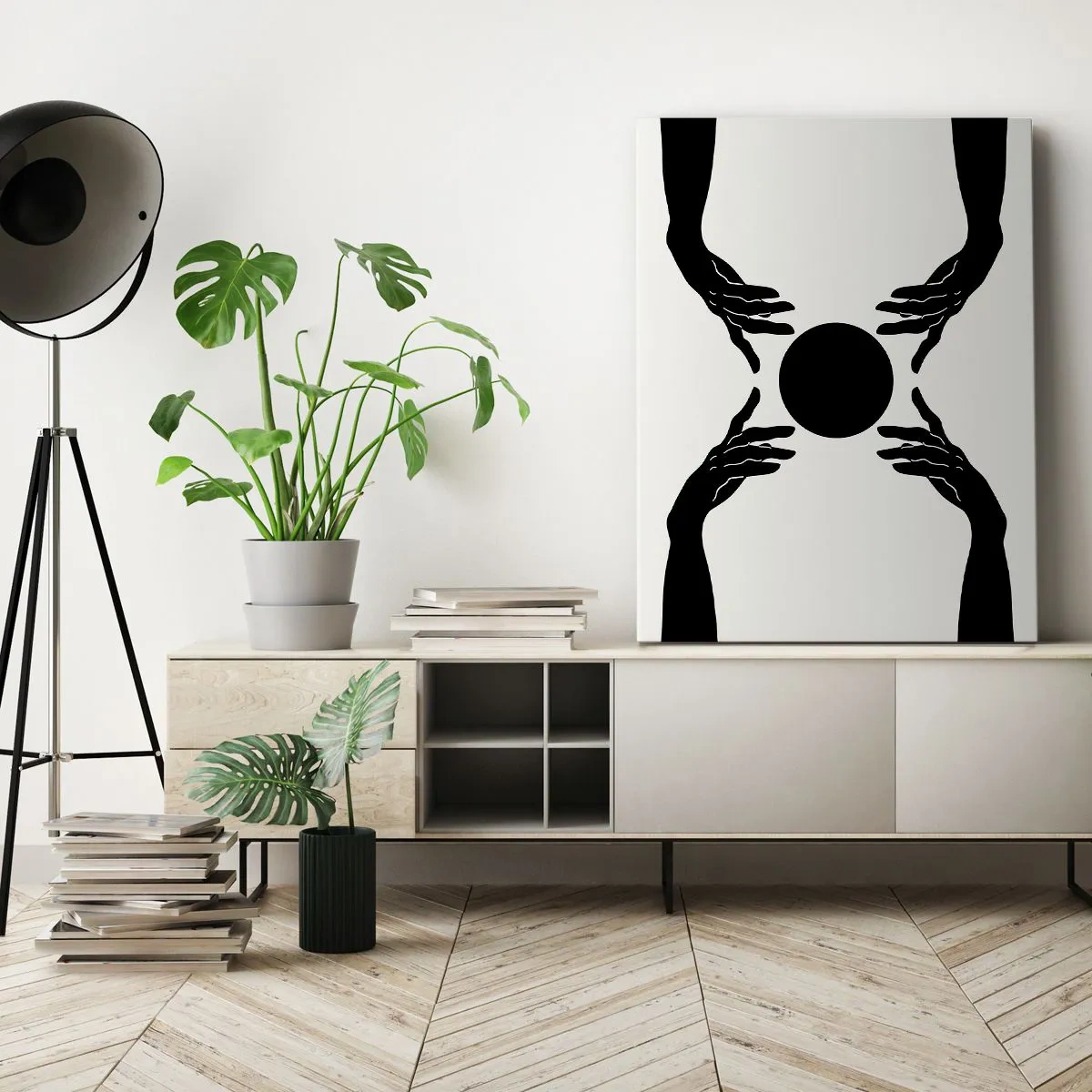 Canvastavla - Bild på duk - Ett hemligt tecken - 50x70 cm