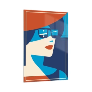 Glastavla - Bild på glas - Semesterresa - 80x120 cm