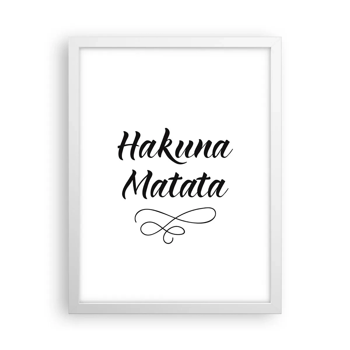 Affisch i vit ram - Bästa rådet - 30x40 cm