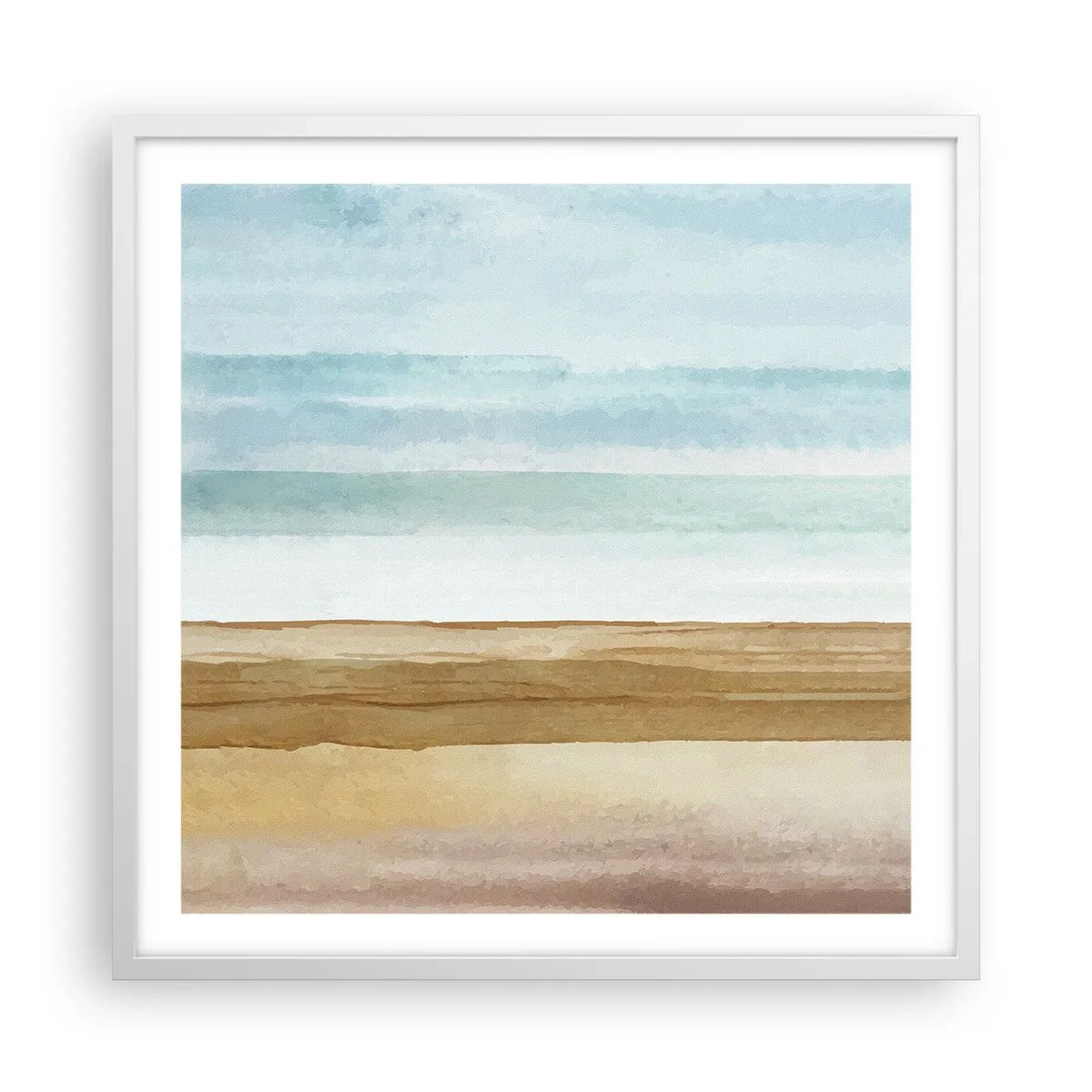 Affisch i vit ram - Svalkande - 60x60 cm