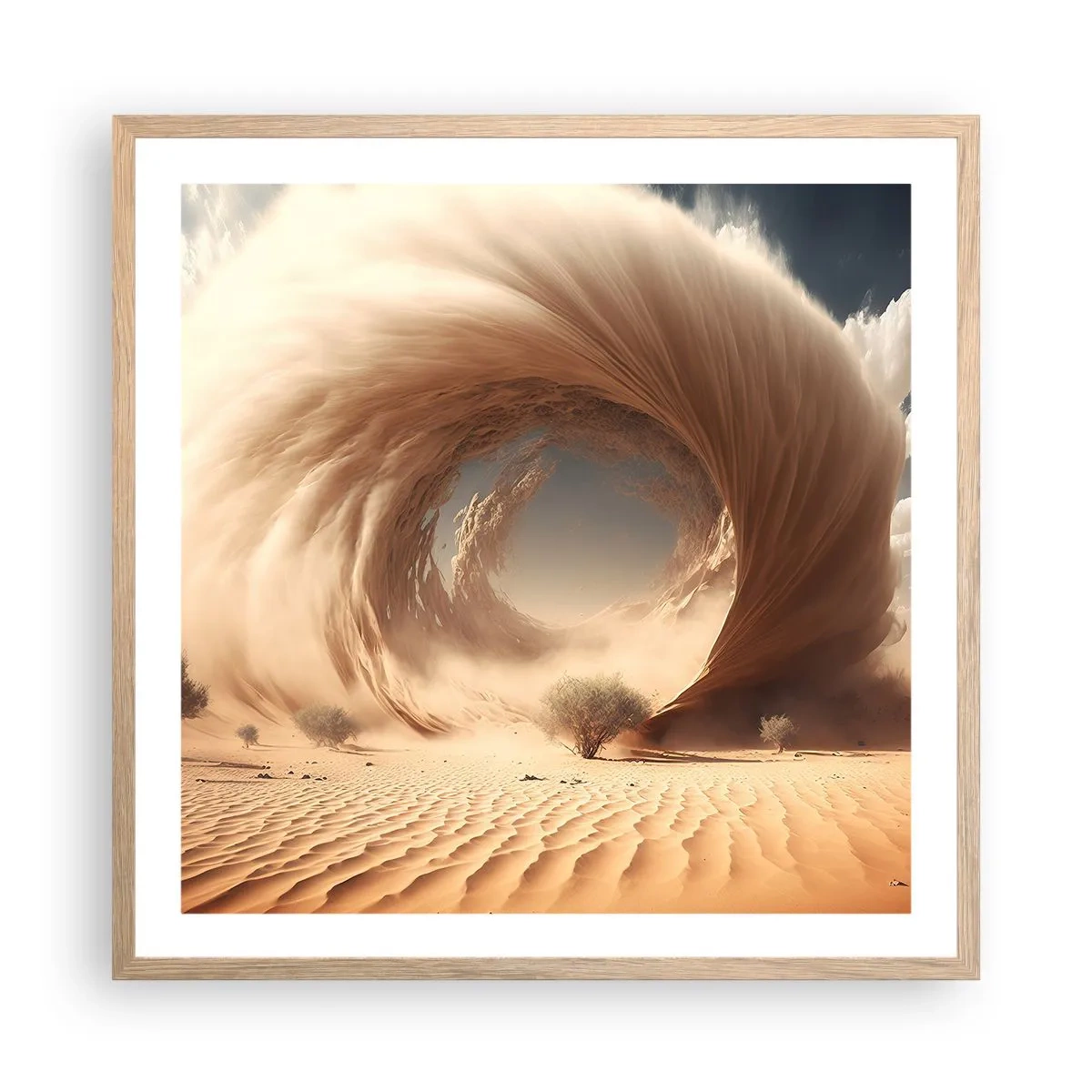Affisch i ram av ljusek - Öppen portal - 60x60 cm