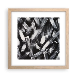 Affisch i ram av ljusek - Abstraktion i industriell anda - 30x30 cm