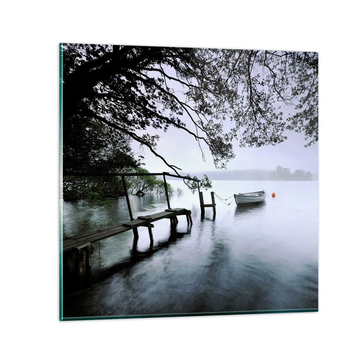 Glastavla - Bild på glas - Så kopplar du av - 70x70 cm