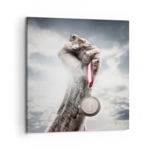 Canvastavla - Bild på duk - Per aspera ad astra - 60x60 cm