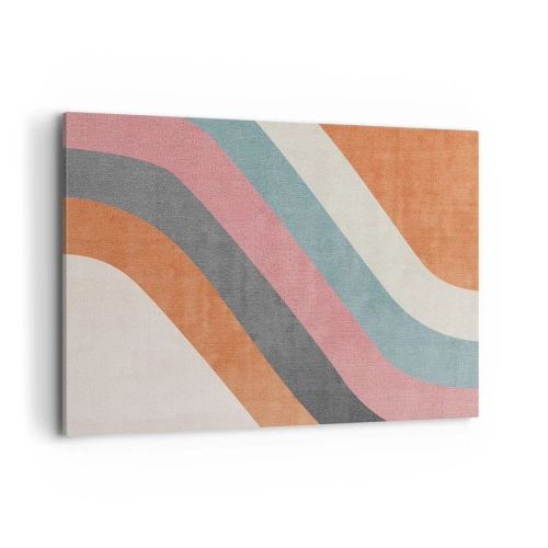 Canvastavla - Bild på duk - Diagonal komposition - rörelse - 100x70 cm
