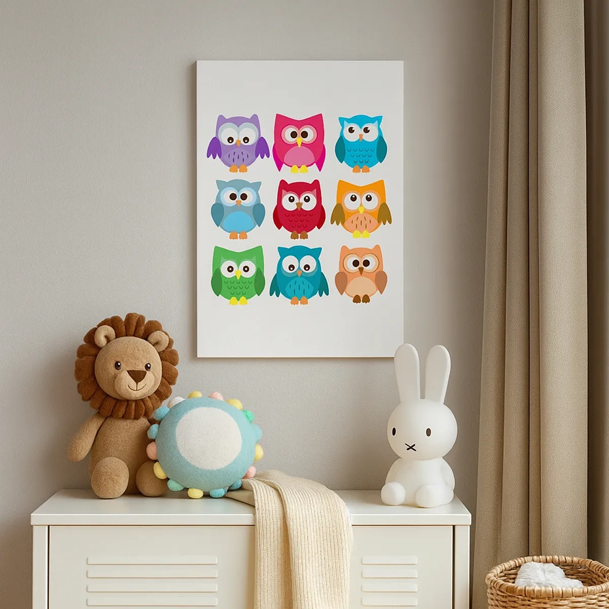 Canvastavla - Bild på duk - Att vara olika på roligt sätt - 50x70 cm