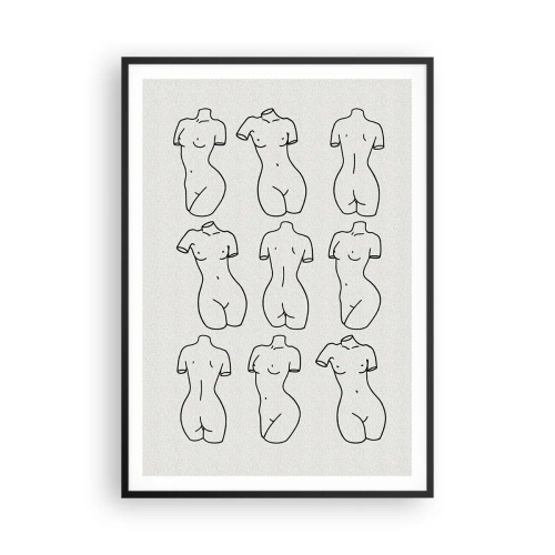 Affisch i svart ram - Endast Venus - 70x100 cm