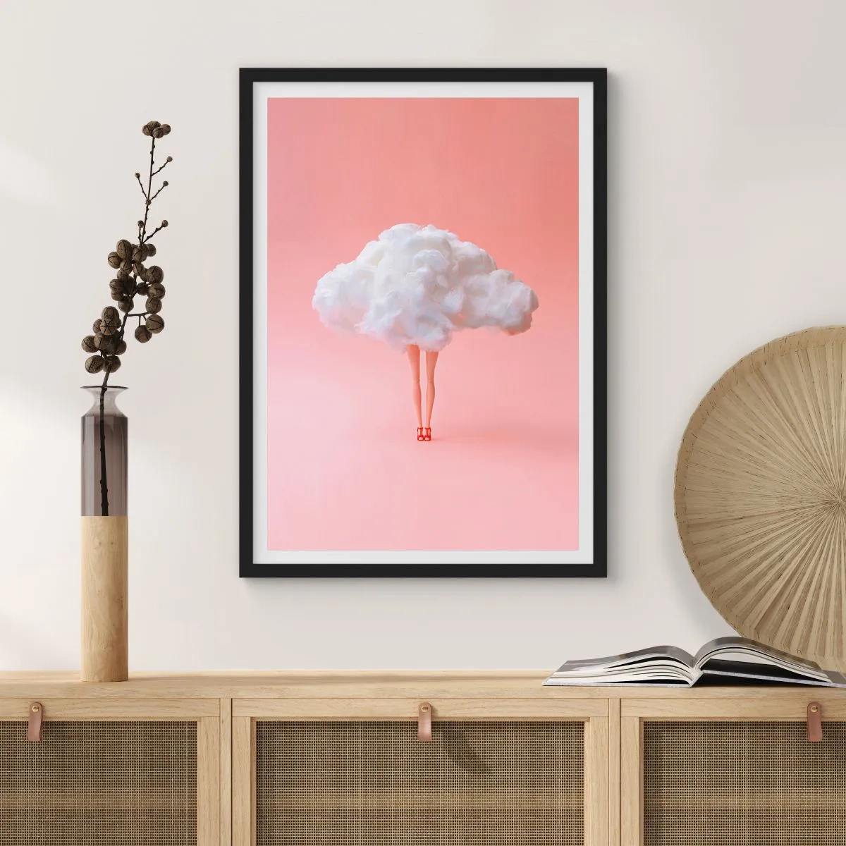 Affisch i svart ram - Söt utfästelse - 61x91 cm