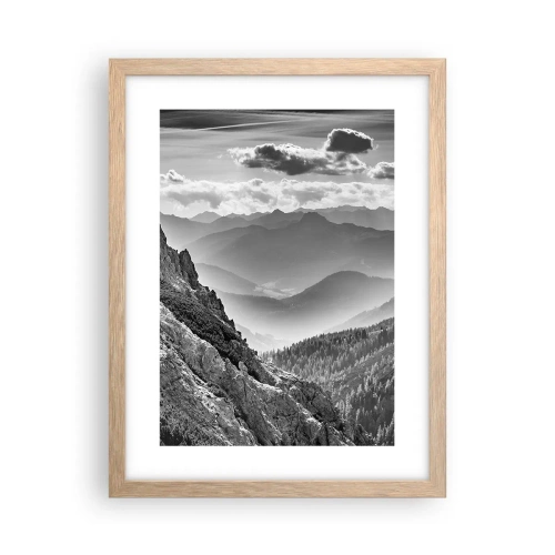 Affisch i ram av ljusek - Ända fram till horisonten - 30x40 cm