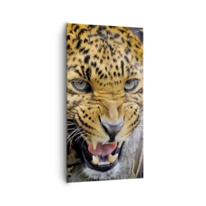 Canvastavla - Bild på duk - Gå inte fram, jag varnar! - 65x120 cm