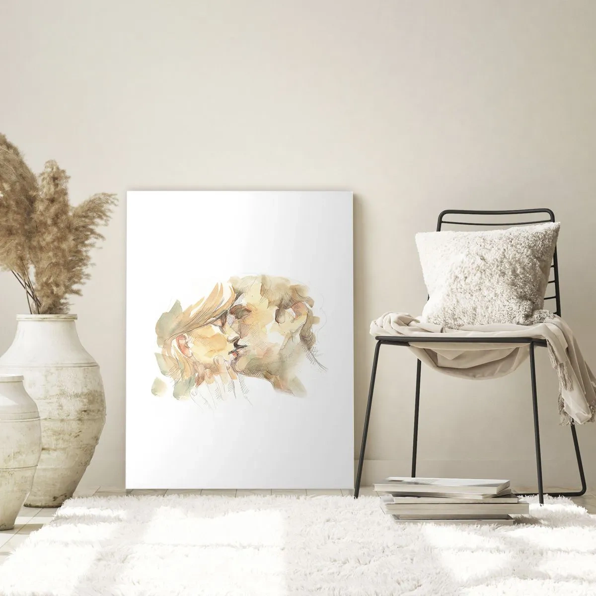 Glastavla - Bild på glas - Upphittad hälft? - 80x120 cm