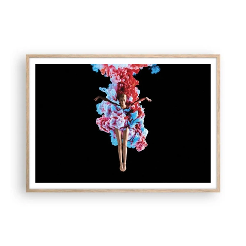 Affisch i ram av ljusek - Fullt blommande - 100x70 cm