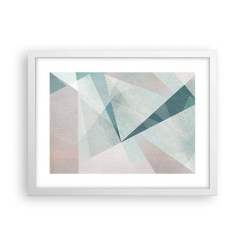 Affisch i vit ram - Lugnt trots dynamiskt - 40x30 cm