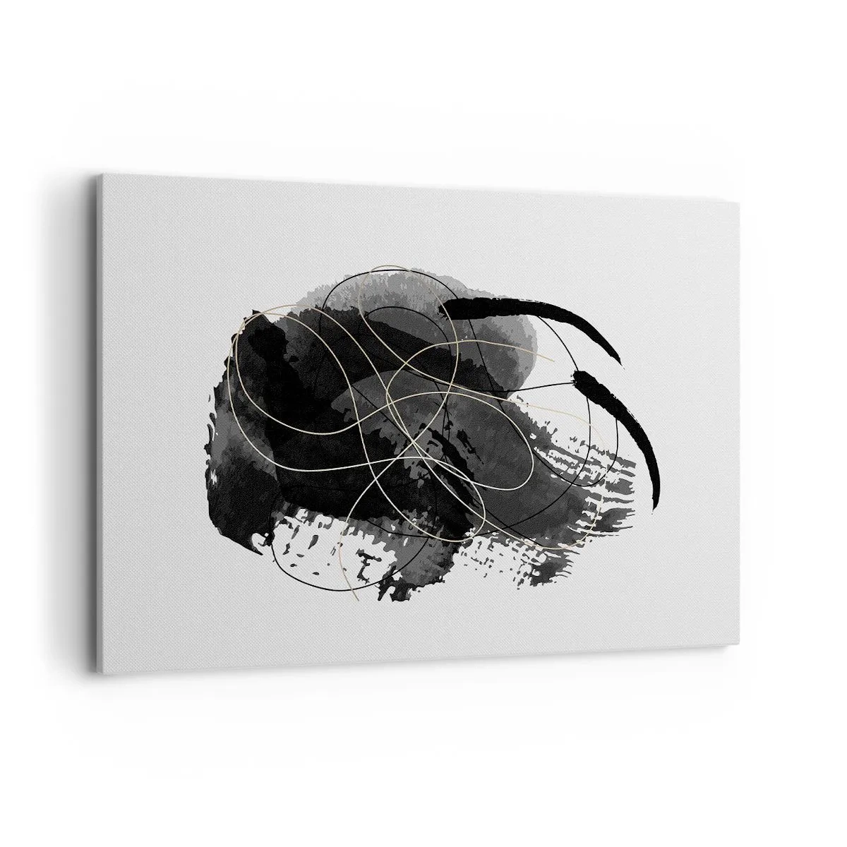 Canvastavla - Bild på duk - Uppkommen ur svärta - 120x80 cm