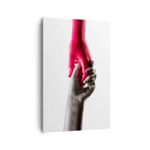 Canvastavla - Bild på duk - Tillsammans, dock annorlunda - 80x120 cm