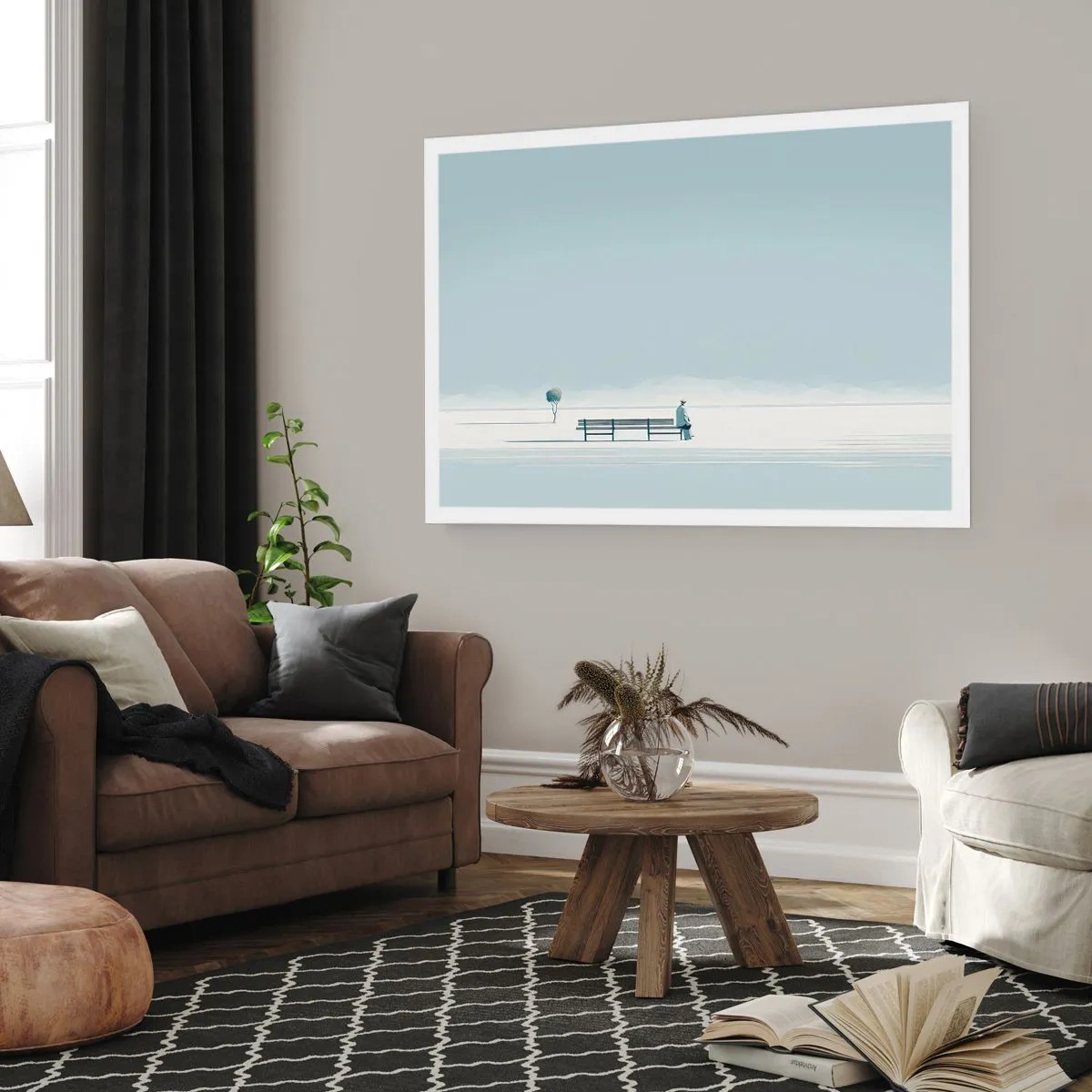 Affisch - Ja, jag väntar. - 50x40 cm