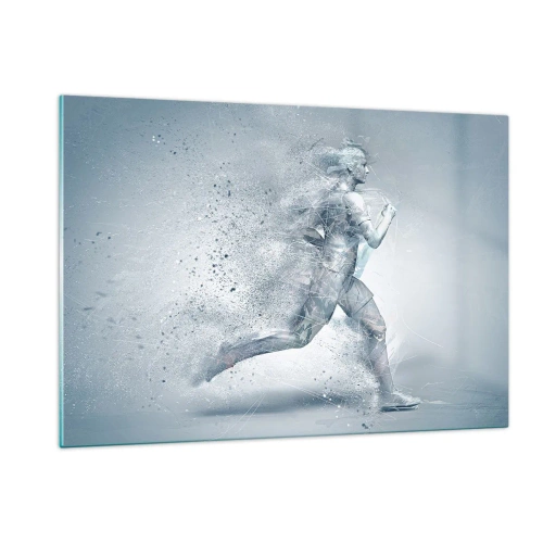 Glastavla - Bild på glas - Kristallren energi - 120x80 cm